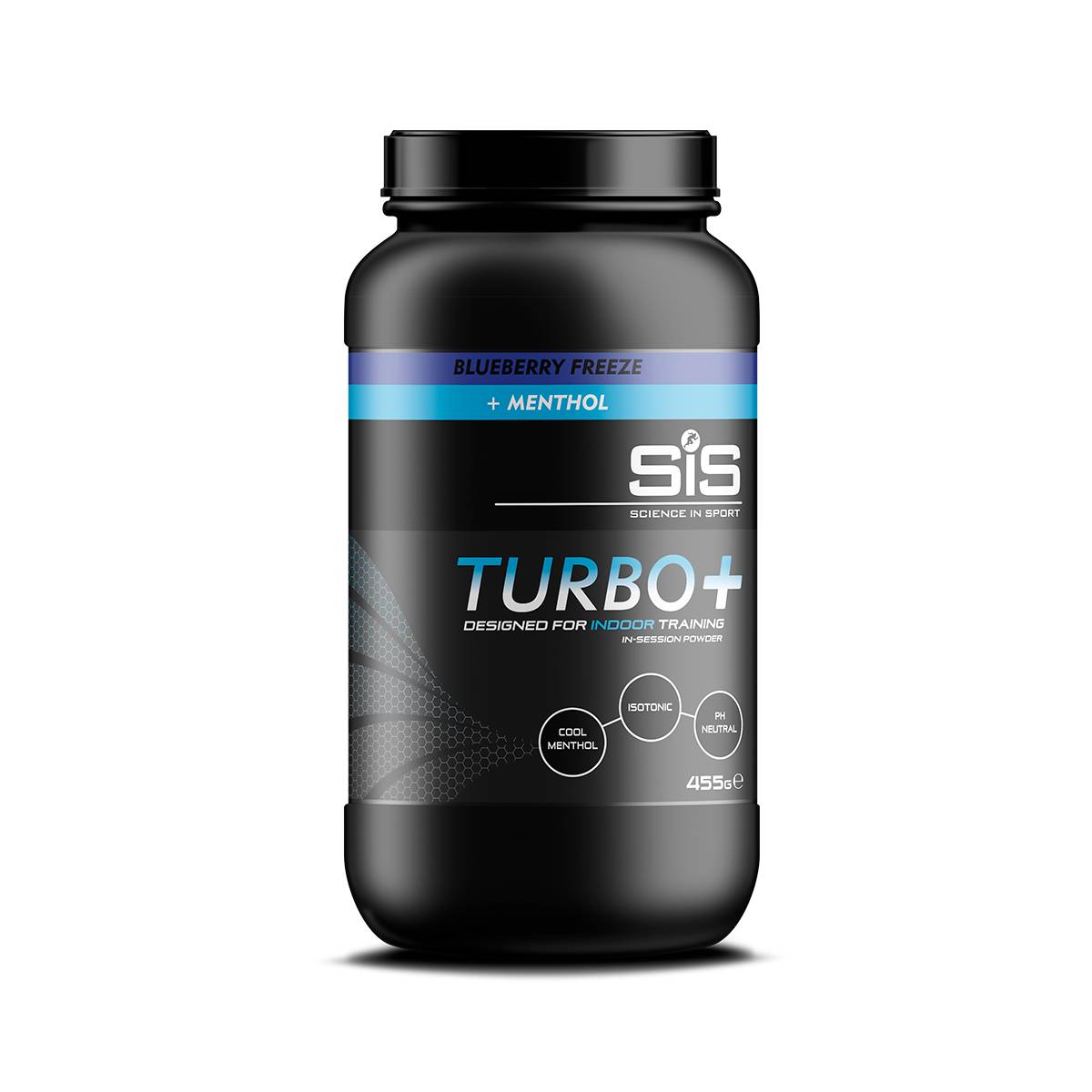 SIS Turbo+ Blåbær + Mentol Sportsdrikkpulver, 455g