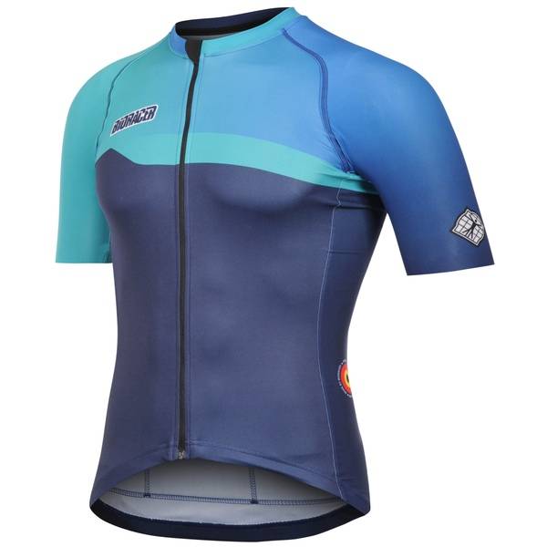 Bioracer Spitfire Blå Kortermet Herre sykkeltrøye