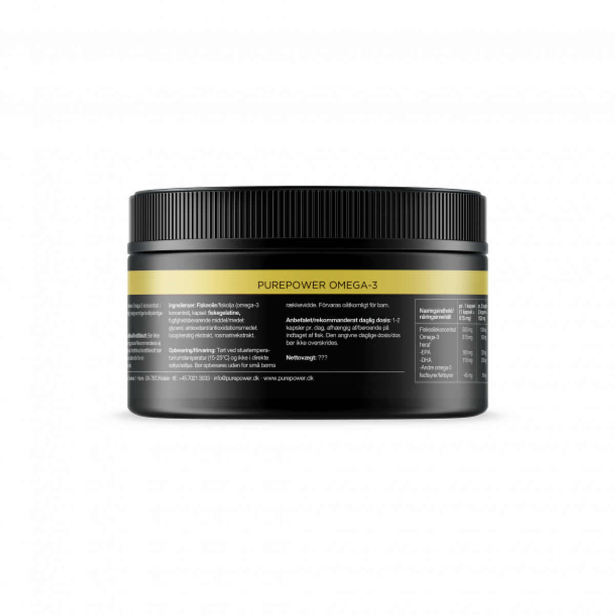 PurePower Omega-3 kapsler, 150.stk