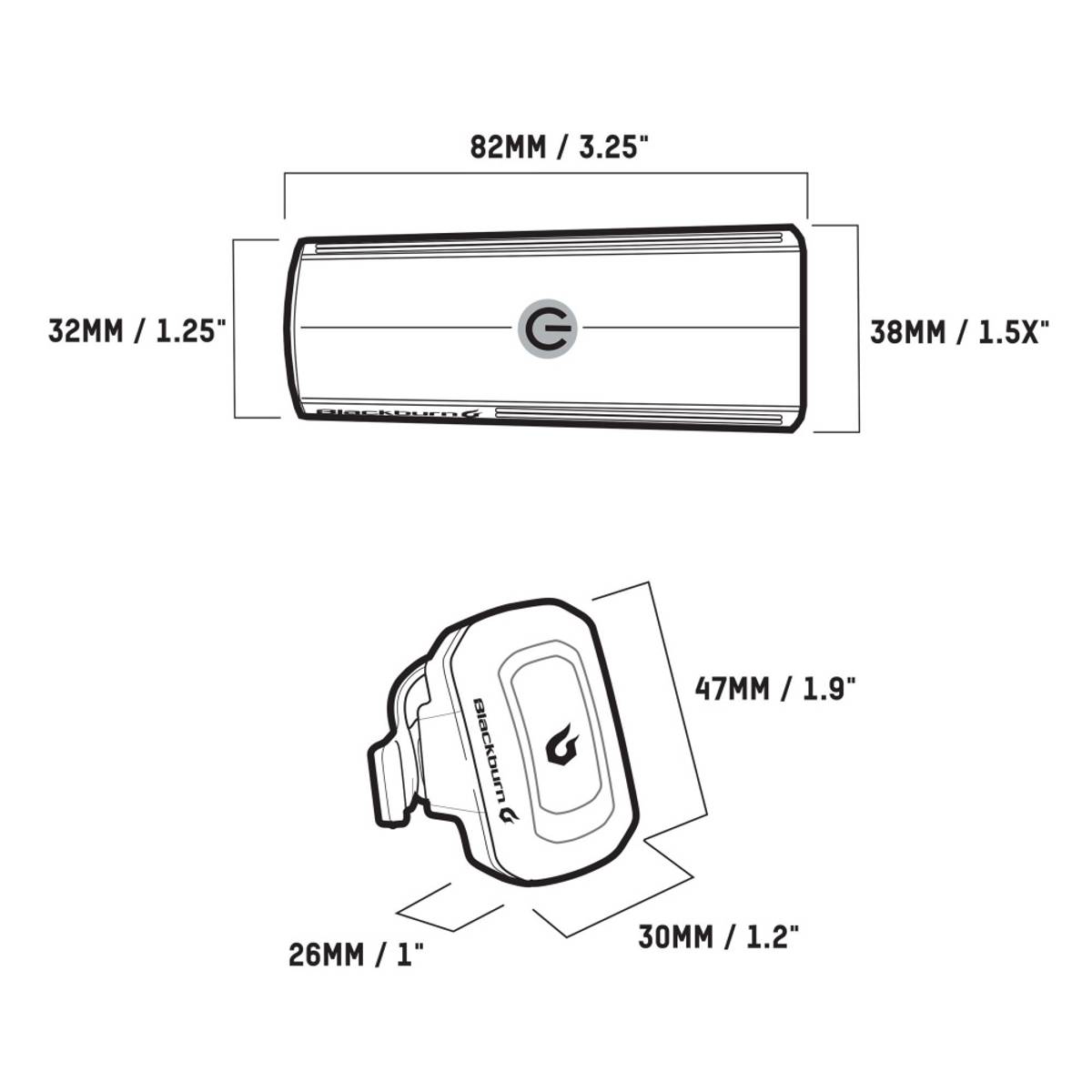 Blackburn Dayblazer 400 Frontlys + Click USB Baklys
