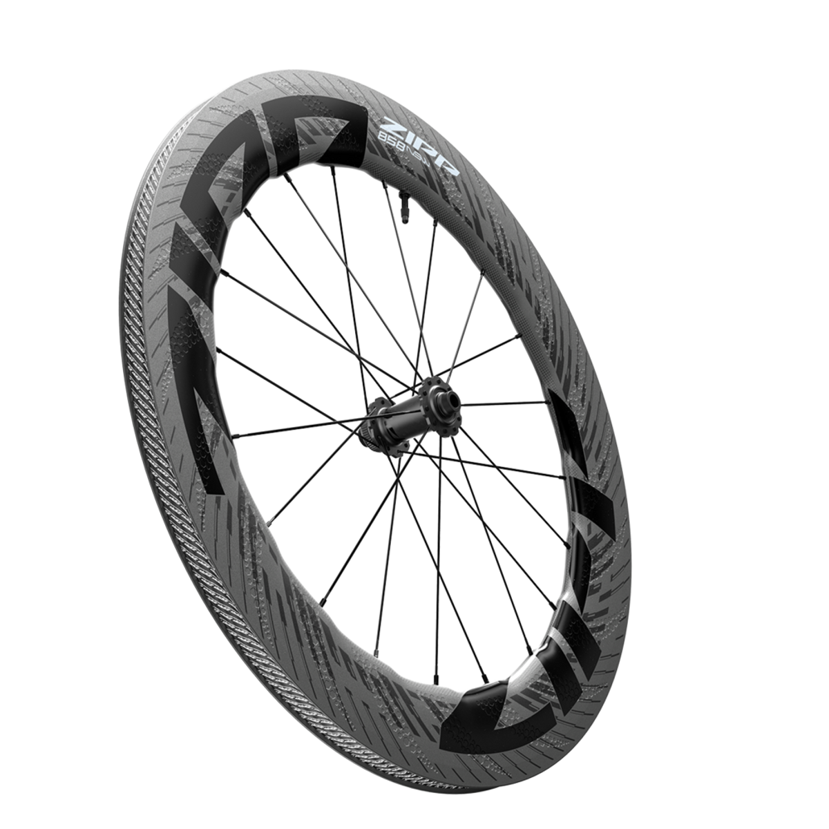 Zipp 858 NSW Carbon TL Disc 12 x 100mm Forhjul