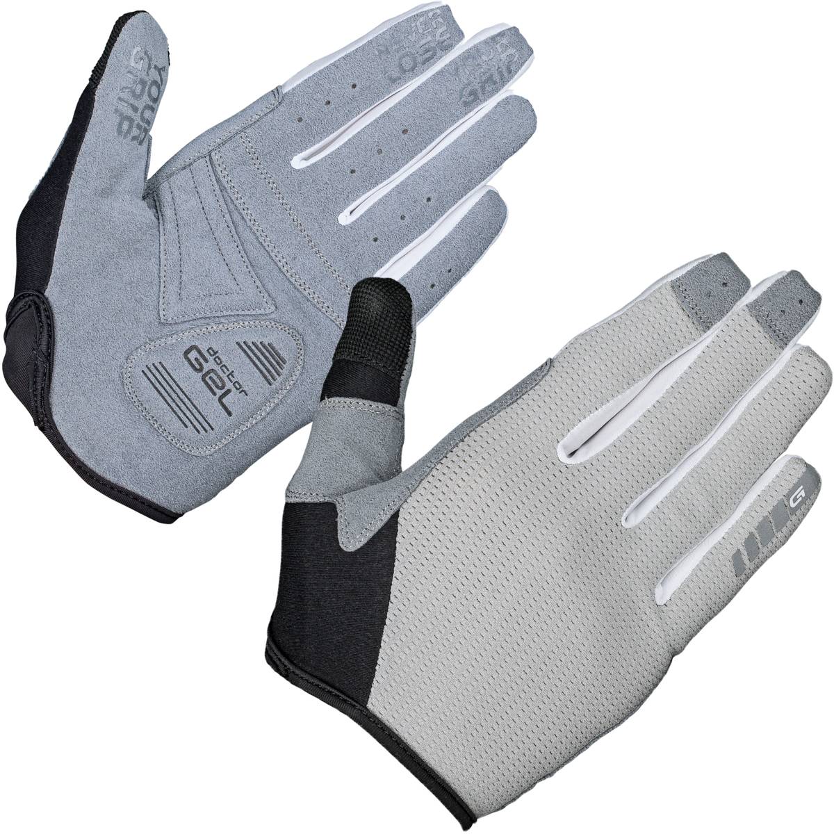 GripGrab Shark Padded Women Hansker, Grå