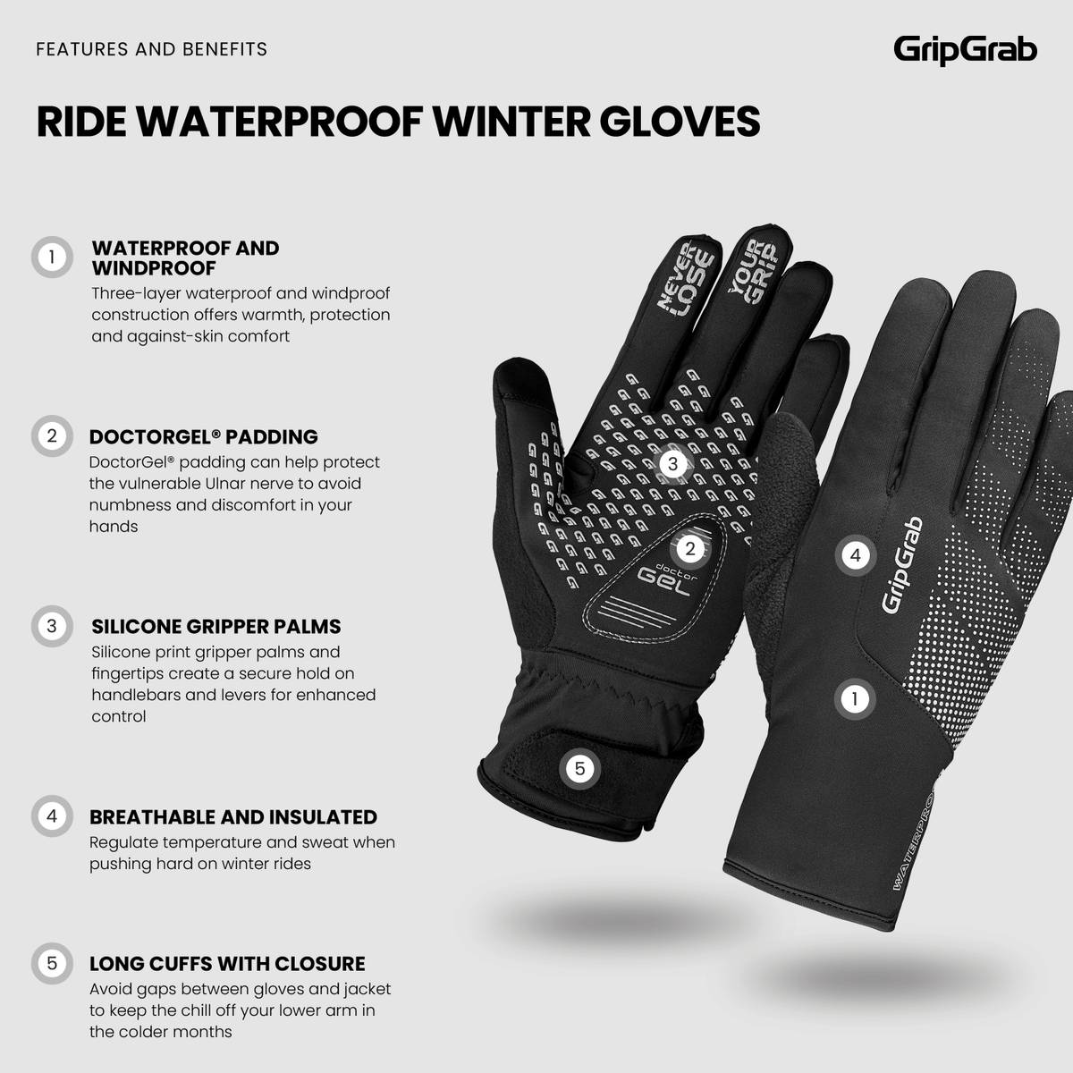 GripGrab Ride Waterproof Vinterhansker